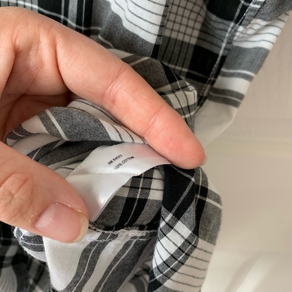 Gap Slim Fit Plaid Short Sleeve Button Up Tee Sz Large - Picture 4 of 9